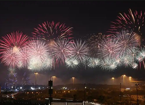莱阳市焰火晚会